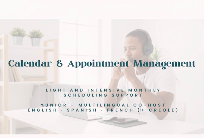 manage your calendar and schedule appointments in 4 languages